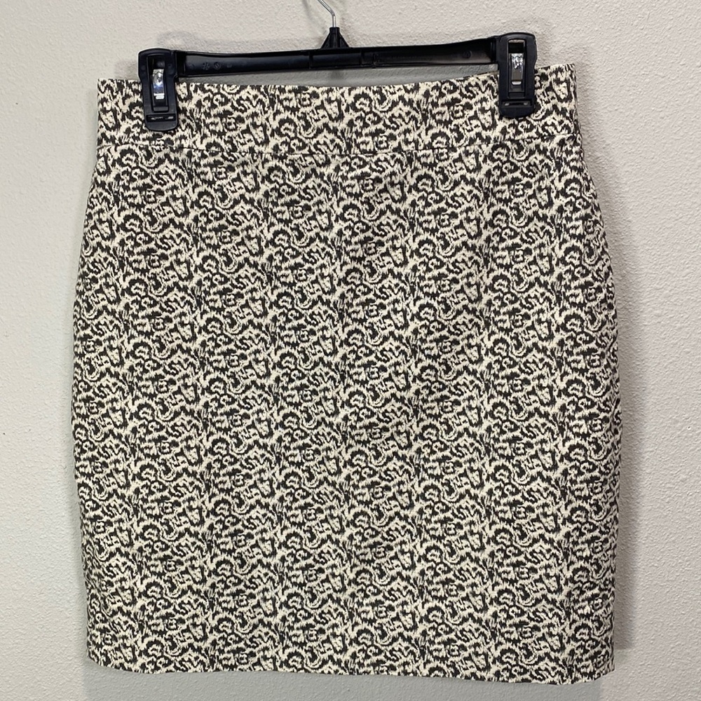 J crew‎ mini skirt cotton tan cream